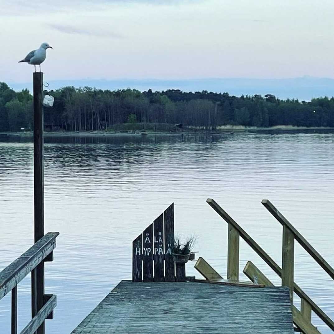 View of the pier near Villa Wuorio.